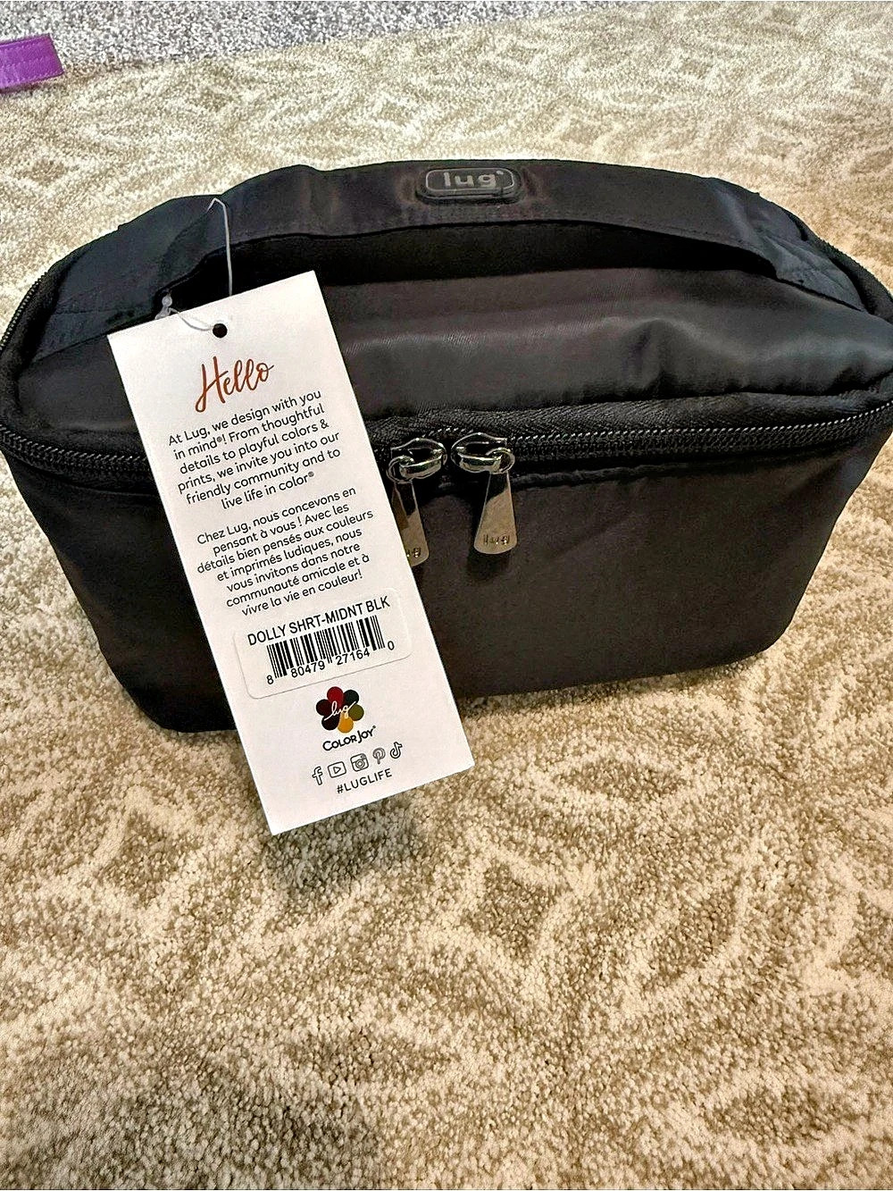 Lug Dolly short Midnight Black NWT